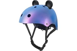 Nattork Adjustable Bike Helmet for Kids, Multi-Sports for Skateboard, Skates, Scooter 3-15 Kids Youth Toddler Helmet with Decoration