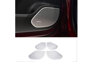 YANER Cubierta de altavoz estéreo para puerta de coche Jaguar F-PACE Accesorios de coche, pegatina, 4 unidades