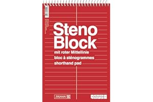 BAIER & SCHNEIDER BRUNNEN Stenoblock A540Bl SpiraleMittelline