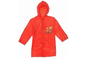 Disney Pixar Cars - Chubasquero con capucha para niños, diseño de Rayo McQueen de Cars