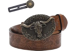 UOCAI Cowboybälten Herr läder-västernbälten Dam Cowboy (120cm Lång)