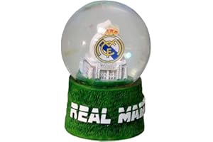 REAL MADRID CF - Bola de Nieve Mediana, de Resina, Multicolor, Producto Oficial (CyP Brands)