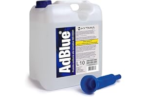 HYTAMA TOOLS AdBlue base UREA 32.5% Additivo Gas di Scarico Motori Diesel Tanica con Tubo di Riempimento per Veicoli Euro 4, 5, 6 Conforme alla ISO 22241-100% made in italy (10 litri)