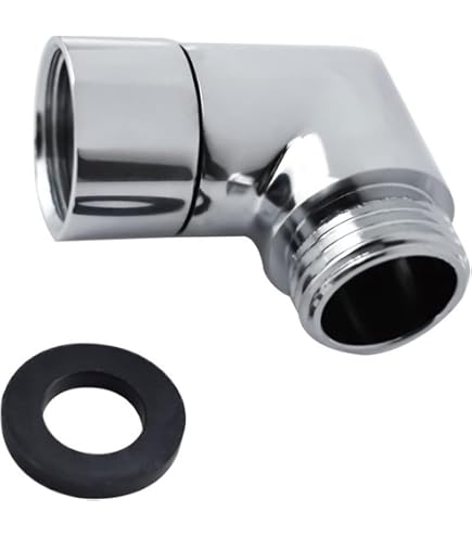 Handbrause Adapter 135 Grad – Duschkopf Verlängerung, Winkelstück Mit Dichtband, Für Regendusche & Flexible Duschhöhe
