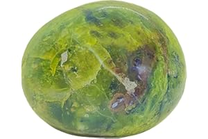 Grüner Opal Trommelstein | Kiwiopal | Pistazienopal | Palmstone | Handschmeichler | Hochglanzpoliert | 100% natürliche Herkunft | firstonthesun®