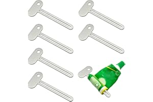 Kzouenzu Schiacciatubetto[ 6 Pezzi ], Dentifricio Tube Presser, Spremi Tubetti Dentifricio In Acciaio Inox Per Dentifricio/Pittura ad Olio/Crema
