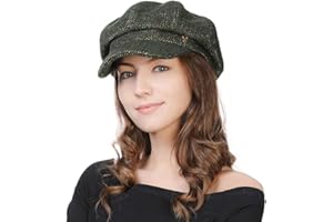 Comhats Womens Newsboy Cap Ladies Wool Peaked Beret Hats Baker Boy Cabbie Cap Winter Autumn Hats