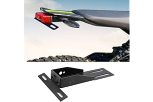 Alpha Rider Soporte de matrícula de motocicleta, cola de motocicleta ordenada para bicicletas eléctricas Surron Sur-Ron, Ebikes Road Legal Off Road