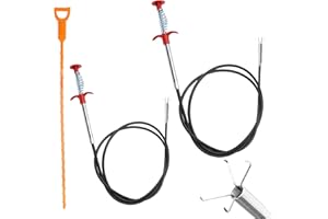 ZMDMAH 2 sztuki, 2 m i 90 cm, chwytak elastyczny, chwytak pazurowy, spirala do czyszczenia rur, spirala odpływowa, chwytak, szczypce teleskopowe, czyścik do odpływów, spirala toaletowa, chwytak