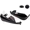 Grandbiker Hand Palm Protector Wind Deflector Lever Protector Scratch Proof Handguard for TVS Apache RTR 160 4V (Black)