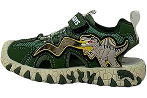 BULL BOYS BULL BOY DNCL4533 verde sandali bambino punta chiusa luci strappo tessuto