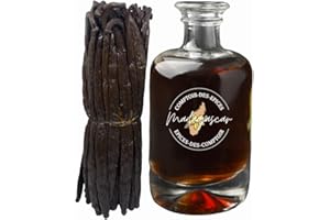 COMPTOIR DES EPICES MADAGASCAR EXTRAIT Naturel de VANILLE Bourbon ( 250 mL ) Extrait de Vanille sans Sucre ( Entreprise Fraçaise ) .
