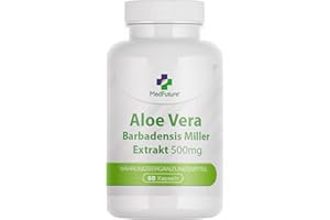 MEDFUTURE Aloe Vera Aloe-Extrakt 500 mg 60 Kapseln Stärkt das Immunsystem