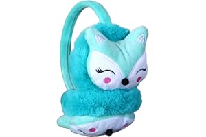 Ccomage Mädchen Jungen Winter Warm Ohrenschützer Kinder Flauschig Kunstfell Ohrenwärmer Niedlichem Fuchs-Motiv Ohrenschutz Outdoor Skilaufen Warme Winddicht Earmuffs Plüsch Ohrwärmer für 3-12 Jahren