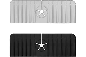 YILIYA 2PCS Alfombrilla de Silicone para Grifo - Protección Contra Salpicaduras para Cocina y Baño