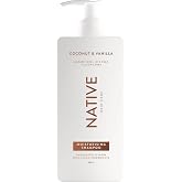 Native Sulfate-free Shampoo Moisturizing Coconut Vanilla 490ml | Moisturising without silicones or dyes for coloured, treated