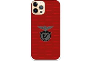 LA CASA DE LAS CARCASAS Coque pour iPhone 12-12 Pro Benfica Bouclier fond grenat pour protéger votre téléphone portable en silicone souple avec licence officielle Benfica
