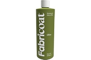Fabricoat Fabric Paint – Restore or Change the Colour of Any Fabric - Paint Directly Onto Fabric - Transform Anything – Sofas, Lampshades, Car Interiors (500ml, Olive)