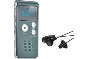 Digitales Diktiergerät,COVVY 8GB Audio Aufnahmegerät,Digitaler Voice Recorder mit Spracherkennung für Interview,Vorlesung,Unterricht,Meeting und Vorträge