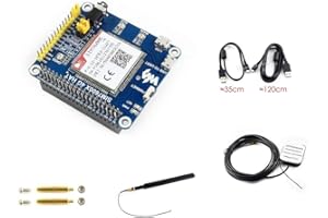 WAVESHARE 4G/3G/2G/GSM/GPRS/GNSS Hat Based SIM7600E-H for Raspberry Pi/Jetson Nano Support LTE CAT4 for Downlink Data Transfer/4G High-Speed Connection/Telephone Call/Sending SMS