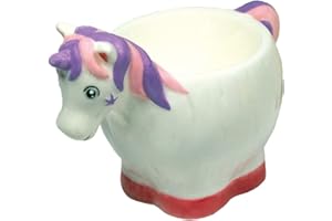 Crockery Critters Portauovo - Unicorno di Deluxebase. Carino portauova in ceramica a forma di animale per bambini e adulti