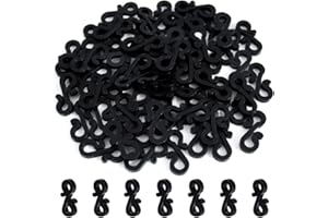 Vikdio 30 Pcs Black Gutter Hooks for Outdoor String Lights, Gutter Clips for Fixing Christmas Icicle Lights String Lights on Halloween Xmas Decorations Outdoor Garden Tree Window