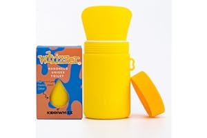 KIDDIWHIZZ Portable Toilet/Travel Potty Holiday Essentials for Kids - Ideal for Potty Training, Camping, Car Journeys & Travel - Unisex Silicone Pee Bottle - Portable & Leakproof - 250ml