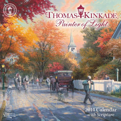 Thomas Kinkade Painter of Light with Scripture 2014 Mini Wall Calendar