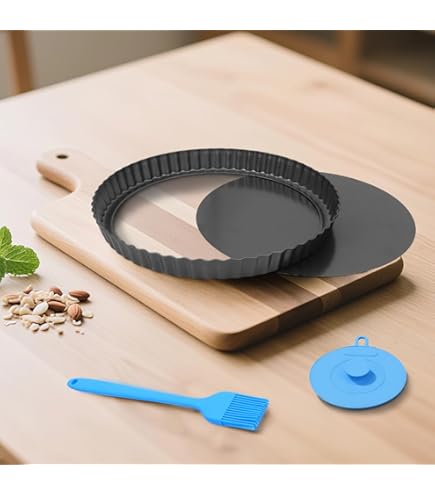 Moule à Quiche De 24 Cm Avec Base Amovible, Antiadhésif Et