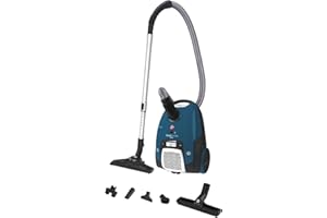 Hoover Silencieux Telios Extra Aspirateur avec Sac Traineau Compact et Puisant TXL10HM, 69DB, Capacité XL 3,5L, 2 Brosses Universelle & Spéciale Parquet, Filtre EPA 12, Accessoires