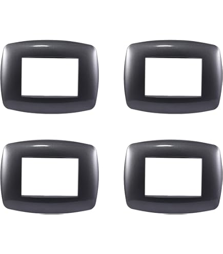 4 Placche Satinato Compatibili Bticino Living - Moderni Copriinterruttori Per Impianto Elettrico - Foto 3