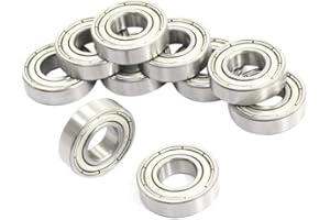 ExcInter 10Pcs ZZ6900 10 * 22 * 6mm Deep Groove Ball Bearings Miniature Sealed High-speed Low-noise High-precision Corrosion Resistant Stainless Steel