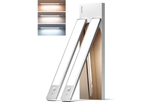 EZVALO LED Cocina Bajo Mueble 30cm, Luz LED con Sensor de Movimiento, 1900mAh LED Luz Nocturna Recargable Luz LED Cocina 3 Temperaturas de Color, 3 Niveles de Brillo - 2 Piezas