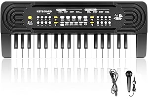 Verdantree Piano Électronique Multifonction pour Enfants avec Microphone et Plateau Musical Éducatif Cadeau 3-8 Ans