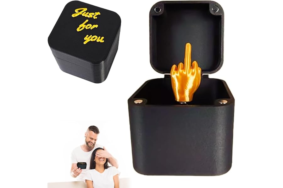 PZCC Hilarious Joke Box, Perfect Secret Santa Gifts for Women and Men, Funny New Year, Man Secret Santa Gifts