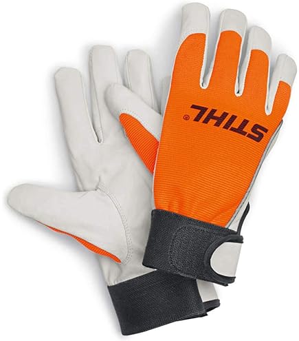 Gants De Travail Doublé En Cuir De Vache Blanc/rouge Pour Homme Horizon, Grand 72360RFLBO