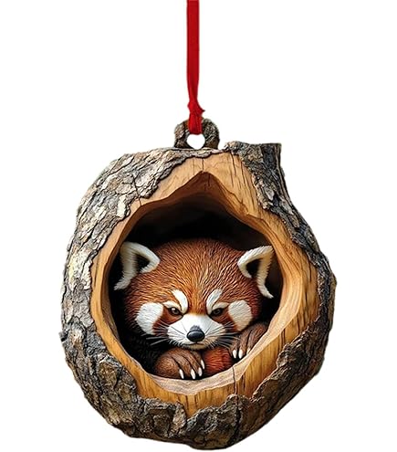 Orneent De Noël En Fore D'anial, Décoration D'aniaux De La Forêt