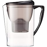 Amazon Basics - Caraffa filtrante per l'acqua, 2,3 litri, nero