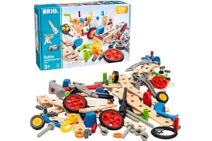RAVENSBURGER BRIO Builder 34587 Box 136 TLG. - Das kreative Konstruktionsspielzeug aus Schweden - Der ideale Einstieg in die Welt des Bauens und Bastelns - Für Kinder ab 3 Jahren