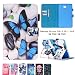 Produktbild Samsung Tab A6 10.1 Hülle, Z-Newell Ultra Thin PU Leder Tasche Bookstyle Hülle Flip Case Wallet Cover mit Standfunktion Karteneinschub und Magnetverschluß für Samsung Galaxy Tab A 10.1 2016 (SM-T580 \ SM-T585), Stylus enthalten (Design 04)