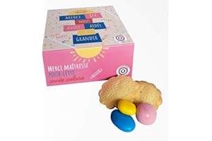 CHOCODIC MAÎTRE ARTISAN CHOCOLATIER CHOCOLAT FIN D'ANNEE SCOLAIRE MERCI MAITRESSE - VERSION MERCI MAITRESSE COFFRET 2 SPECIALITES SOPHIA PM DE CHOCOLAT - COFFRET CADEAU 190g