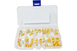 DollaTek 10 wartości 16 V 1uF ~ 100uF kondensator tantalu mieszany zestaw z plastikowym pudełkiem - 100 szt.