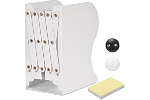 Szaboviktoria fermalibri per mensole,libreria regolabile e estensibile,Fermalibri Resistente Antiscivolo per Casa, Magazine File Holder Bookshelf per Scuola, porta libri