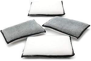 Detailers United Interior Scrubber Detailing Pads – 135 x 90mm, 4-Pack, Pads for Deep Cleaning Car Interiors, Seats and Upholstery – Perfect for Professional Car Detailing Services