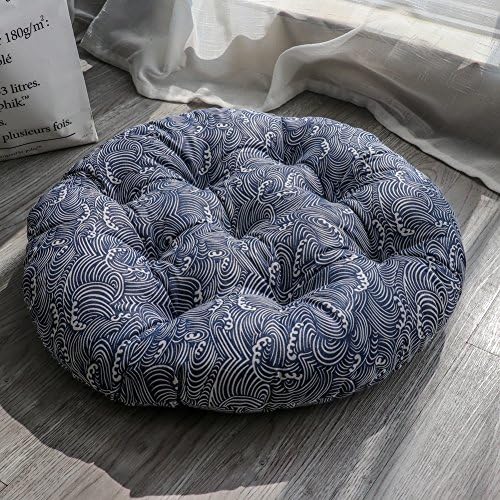 XMZDDZ Tatami mats Seat cushion,Indoor Outdoor deep seat chair cushion Garden office Car Round Chair pad-J 50x50cm(20x20inch)