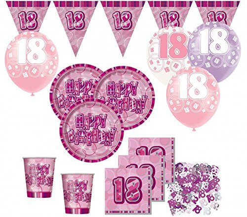 24 Luftballons zum 18. Geburtstag in Pink - 2