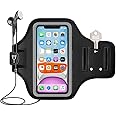 ZORBES® Armband for Mobile Phone Running, Waterproof Phone Holder for Running for iPhone 14 Pro Max, iPhone 13 Pro Max, Elastic Arm Band with Card Holder