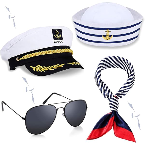 Chapeau De Marin Rose Pour Femme - Avec Foulard, Réglable, Pour Fêtes Costumées Ou Déguisement - 8