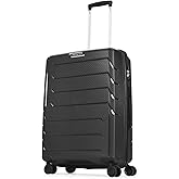 Aristocrat Polypropylene Chroma Check-in 66 Cm(Medium) 8 Wheels Spinner Trolley Bags for Travel Hard Case Luggage,Lightweight