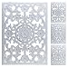 Produktbild Wandornament Holz weiß 68x48 cm shabby Landhaus Ornament Holzornament Holzbild (Modell 1)